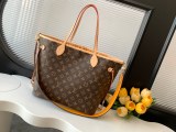 Louis Vuitton Fashion Neverfull Bandouli è re Inside Out Tote Bag Shopping Bag Size: 28x14x31CM