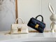 Louis Vuitton Classic Logo Printed Lock Bag Crossbody Bag Size: 12.5x6x21CM