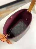 Louis Vuitton All InBB Logo Printed Lock Shoulder Handbag Bucket Bag Size: 16x18x12CM