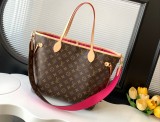 Louis Vuitton Fashion Neverfull Bandouli è re Inside Out Tote Bag Shopping Bag Size: 28x14x31CM