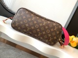 Louis Vuitton Fashion Neverfull Bandouli è re Inside Out Tote Bag Shopping Bag Size: 28x14x31CM