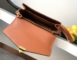 Louis Vuitton Pochette Metis Logo Embossed Lock Postman Bag Single Shoulder Crossbody Bag Size: 25x19x7CM