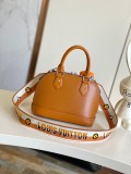 Louis Vuitton Fashion Alma BB Ripple Leather Shell Bag Handbag Crossbody Bag Size: 23.5x17.5x11.5CM