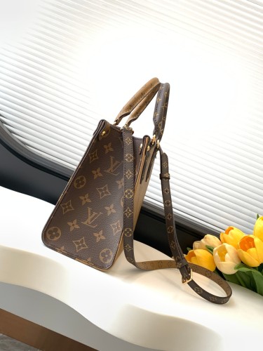 Louis Vuitton Classic Logo Printed Handbag Single Shoulder Crossbody Bag Size: 25x19x11.5CM