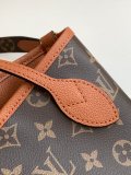 Louis Vuitton Fashion Neverfull Bandouli è re Inside Out Tote Bag Size: 14x9x24CM