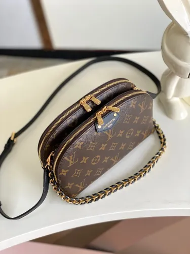Louis Vuitton Classic Logo Printed Makeup Bag Crossbody Bag Size: 15x7x27CM
