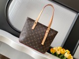 Louis Vuitton Classic Logo Printed Adjustable Shoulder Strap Tote Bag Shopping Bag