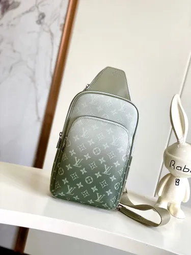 Louis Vuitton Fashion Green Gradient Chest Bag Slingbag Size: 20x31x10CM