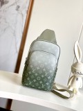 Louis Vuitton Fashion Green Gradient Chest Bag Slingbag Size: 20x31x10CM