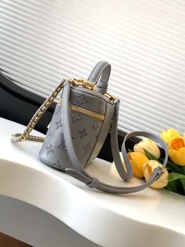Louis Vuitton Vanity Chain Pouch Leather Makeup Bag Crossbody Bag Size: 19x11.5x6.5CM