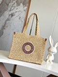 Louis Vuitton OnTheGo Lafite Grass Knitted Tote Bag Shopping Bag Size: 37.5x30x17CM