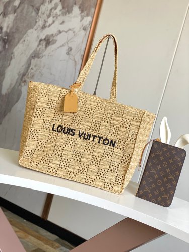 Louis Vuitton Shopper Lafite Grass Handbag Size: 44x32x17CM