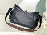 Louis Vuitton CarryAll Dark Sheepskin Shopping Bag Handheld Shoulder Bag
