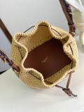 Louis Vuitton Noe Purse Straw Drawstring Bucket Bag Crossbody Bag Size: 22x24x15CM