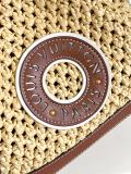 Louis Vuitton Noe Purse Straw Drawstring Bucket Bag Crossbody Bag Size: 22x24x15CM