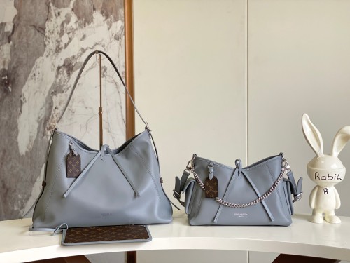 Louis Vuitton CarryAll Dark Sheepskin Shopping Bag Handheld Shoulder Bag