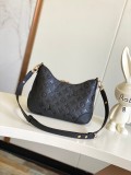 Louis Vuitton Classic Boulogne Embossed Logo Bullhorn Underarm Bag Size: 16 x 9.5 x 29CM