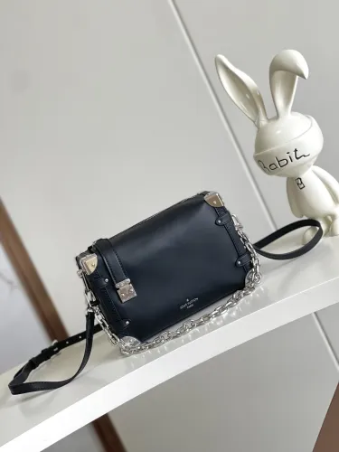 Louis Vuitton Side Trunk Leather Box Shoulder Bag Size: 21x14x6CM