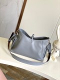 Louis Vuitton CarryAll Dark Sheepskin Shopping Bag Handheld Shoulder Bag