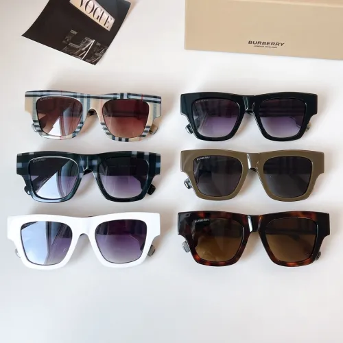 Burberry New Fashion Plaid Sunglasses Size: 51-20-145
