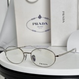 Prada New Fashion Elliptical Frame Glasses Size: 53-19-135