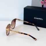 Chanel New Fashion Letter Weaving Leg Sunglasses Size: 63-15-145