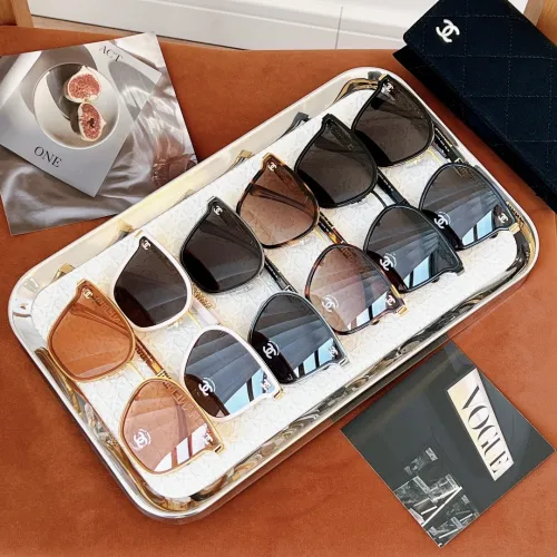 Chanel New Fashion Letter Weaving Leg Sunglasses Size: 63-15-145