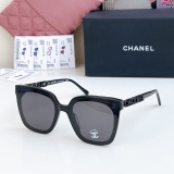 Chanel New Fashion Square Frame Logo Sunglasses Size: 66-17-145