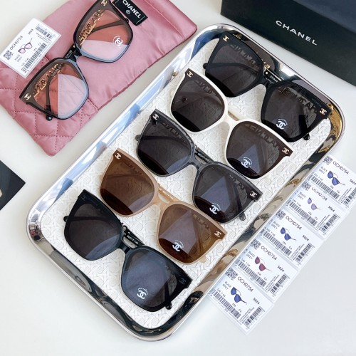 Chanel New Fashion Box Logo Sunglasses Size: 66-17-145
