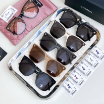 Chanel New Fashion Square Frame Logo Sunglasses Size: 66-17-145