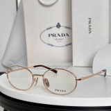Prada New Fashion Elliptical Frame Glasses Size: 53-19-135