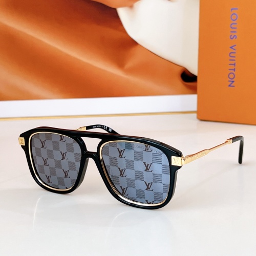 Louis Vuitton New Fashion Large Frame Sunglasses Size: 54-19-145