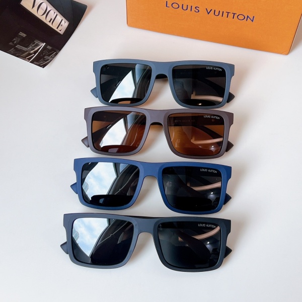 Louis Vuitton New Fashion Square Frame Sunglasses Size: 54-19-143
