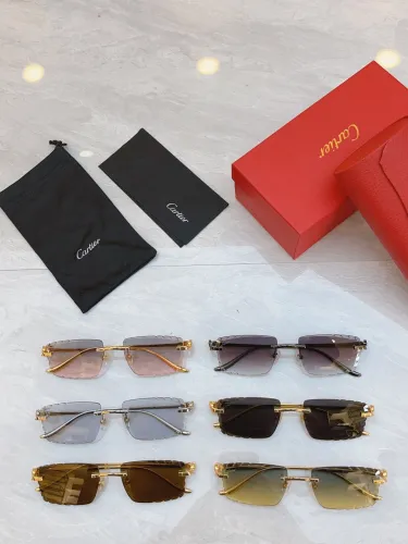 Cartier New Fashion Frameless Sunglasses Size: 56-18-137