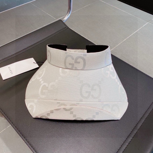 Gucci New Fashion Big G Printed Folding Empty Top Sunshade Hat