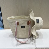 Dior 2025 New Straw Hat Tote Bag Set Vegetable Basket Bag