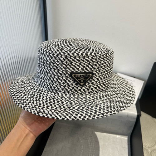 Prada New Fashion Flat Top Hat 57CM
