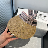 Dior New Fashion New Silk Scarf Sunshade Hat
