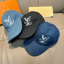 Louis Vuitton New Couple Embroidered Logo Baseball Hat
