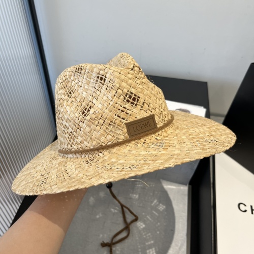 Loewe New Fashion Lightweight Lafite Grass Sunshade Hat 57CM