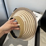 Prada New Fashion Knitted Sunshade Hat Empty Top Sunshade Hat