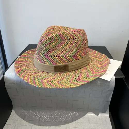 Loewe New Fashion Lafite Grass Top Hat Lightweight Sunshade Hat 57CM