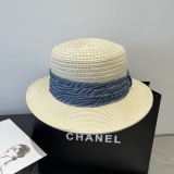Louis Vuitton New Fashion Gold and Grass Top Hat Sunshade Cap 57CM