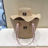 Dior 2025 New Straw Hat Tote Bag Set Vegetable Basket Bag