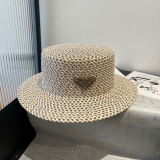 Prada New Fashion Flat Top Hat 57CM