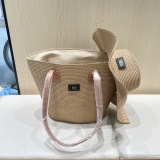 Dior 2025 New Straw Hat Tote Bag Set Vegetable Basket Bag