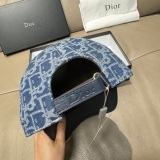 Dior New Retro Couple Old Flower Splice Leather Baseball Hat