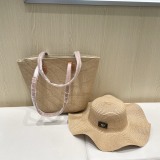 Dior 2025 New Straw Hat Tote Bag Set Vegetable Basket Bag