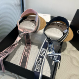 Dior New Fashion New Silk Scarf Sunshade Hat