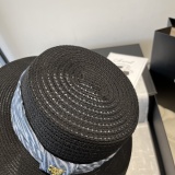 Louis Vuitton New Fashion Gold and Grass Top Hat Sunshade Cap 57CM